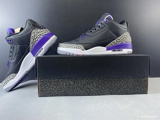 MaikeSneakers CT8532- Black FlexibleFit Court Purple Jordan3 3845 1028
